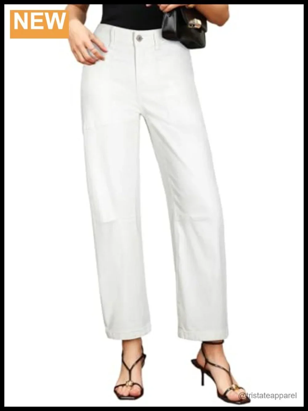 Baggy Barrel Jeans High Waisted Wide Leg Boyfriend Denim Ankle Pants